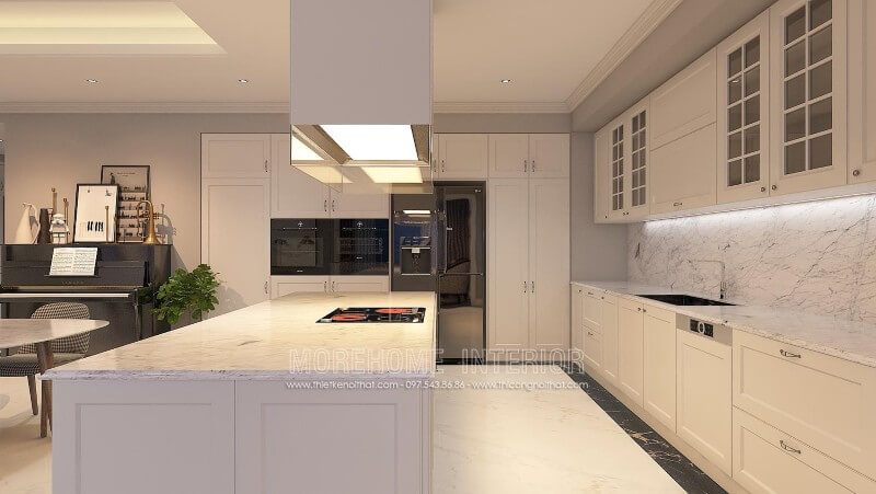 Mẫu tủ bếp chữ i hiện đại được yêu thích nhất hiện nay