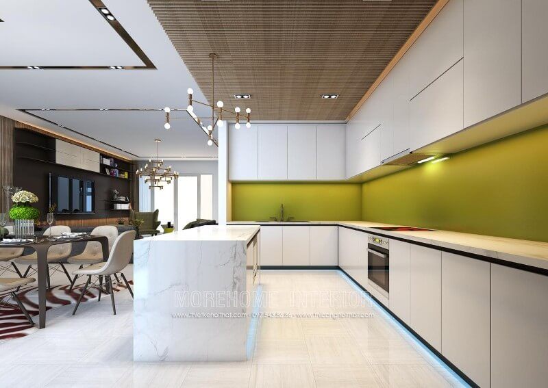 Gợi ý mẫu tủ bếp hiện đại cho không gian nhà phố Đà Nẵng