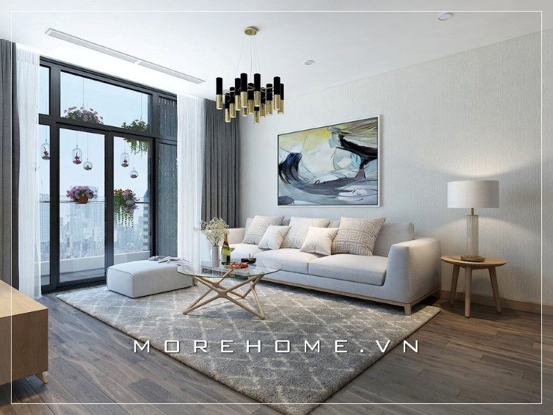 Bộ sofa với gam màu chủ đạo là sáng góp phần mang tới sự nổi bật và ấn tượng cho không gian phòng khách của mỗi gia đình.